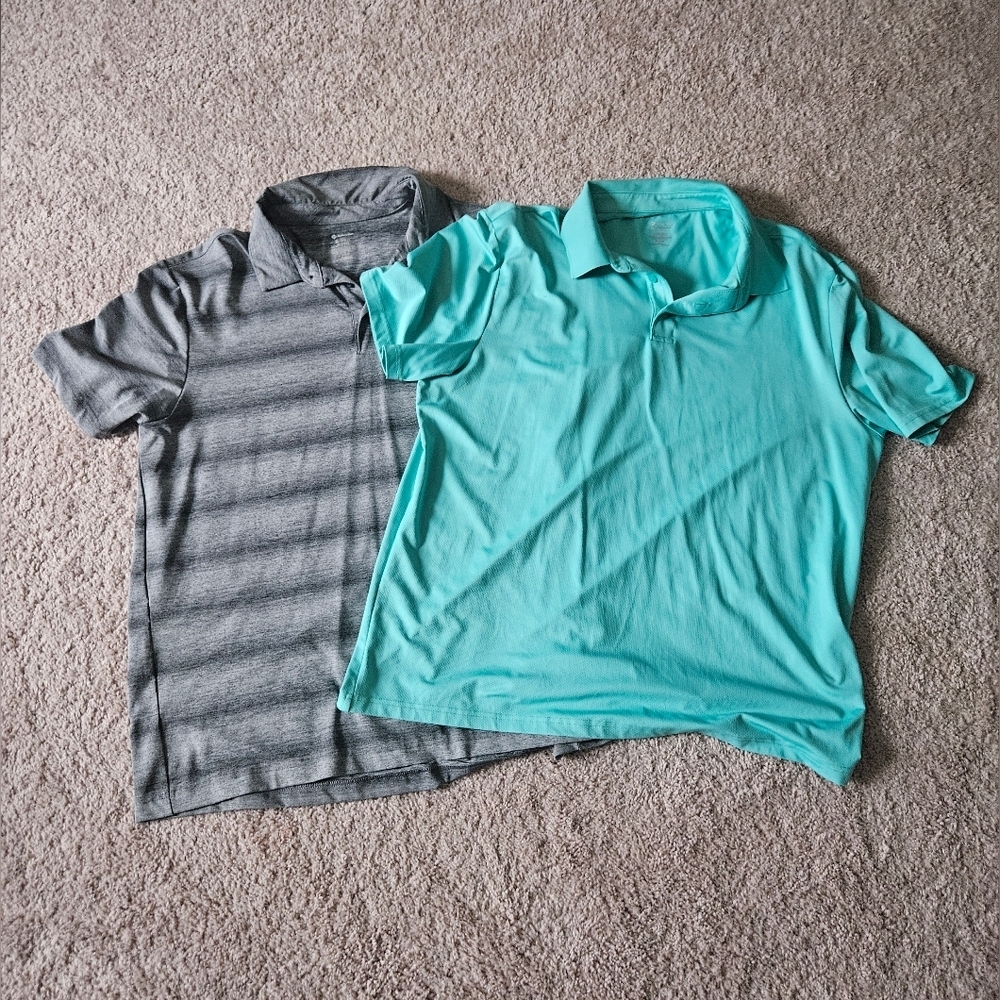 Member's Mark Active Performance Polo Lot Of 2 NWOT Mens XL